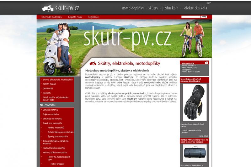 www.skutr-pv.cz - motoshop a bazar se skútry, elektrokola, motodoplňky 