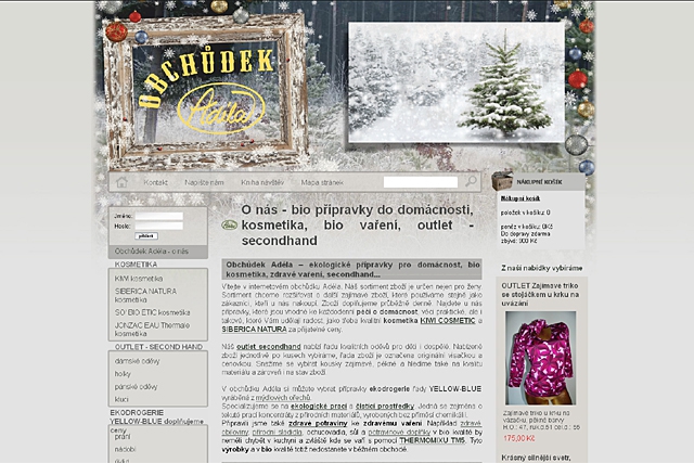 www.obchudek-adela.cz  - ekodrogerie, biopotraviny, kosmetika, secondhand 